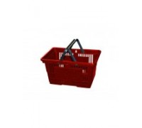 Покупательская пластиковая корзина VKF Renzel GmbH 20 л, 2 ручки, красная 