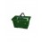 Покупательская пластиковая корзина VKF Renzel GmbH 20 л, 2 ручки, зеленая 